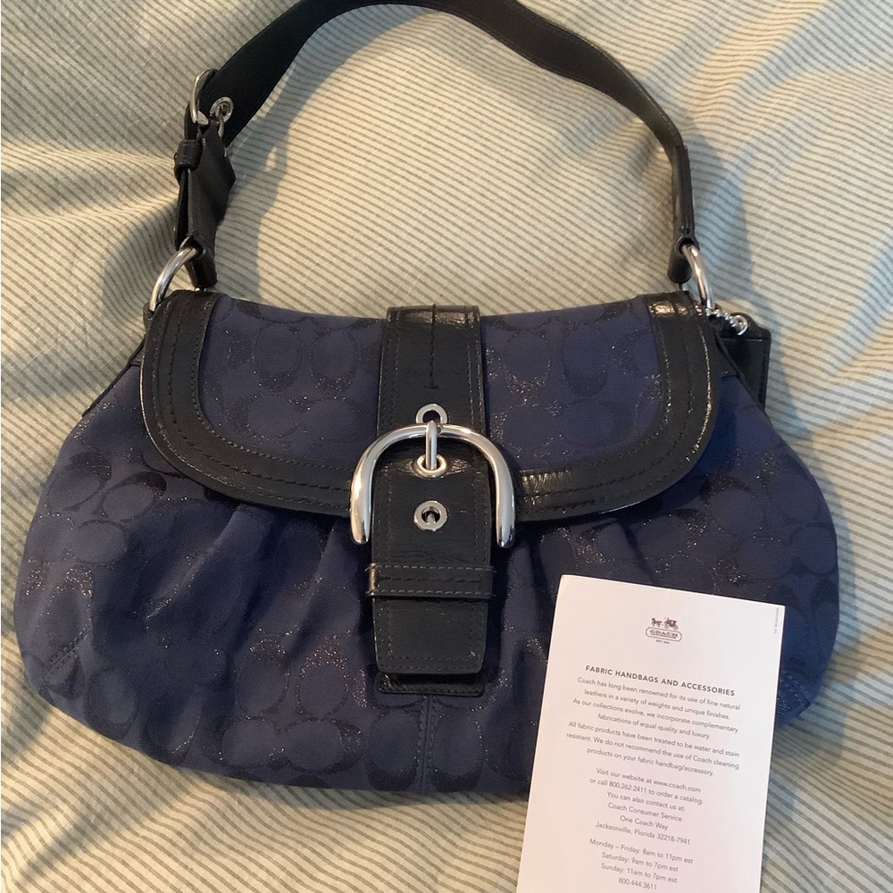 Coach Soho Navy and Black Women's Bag